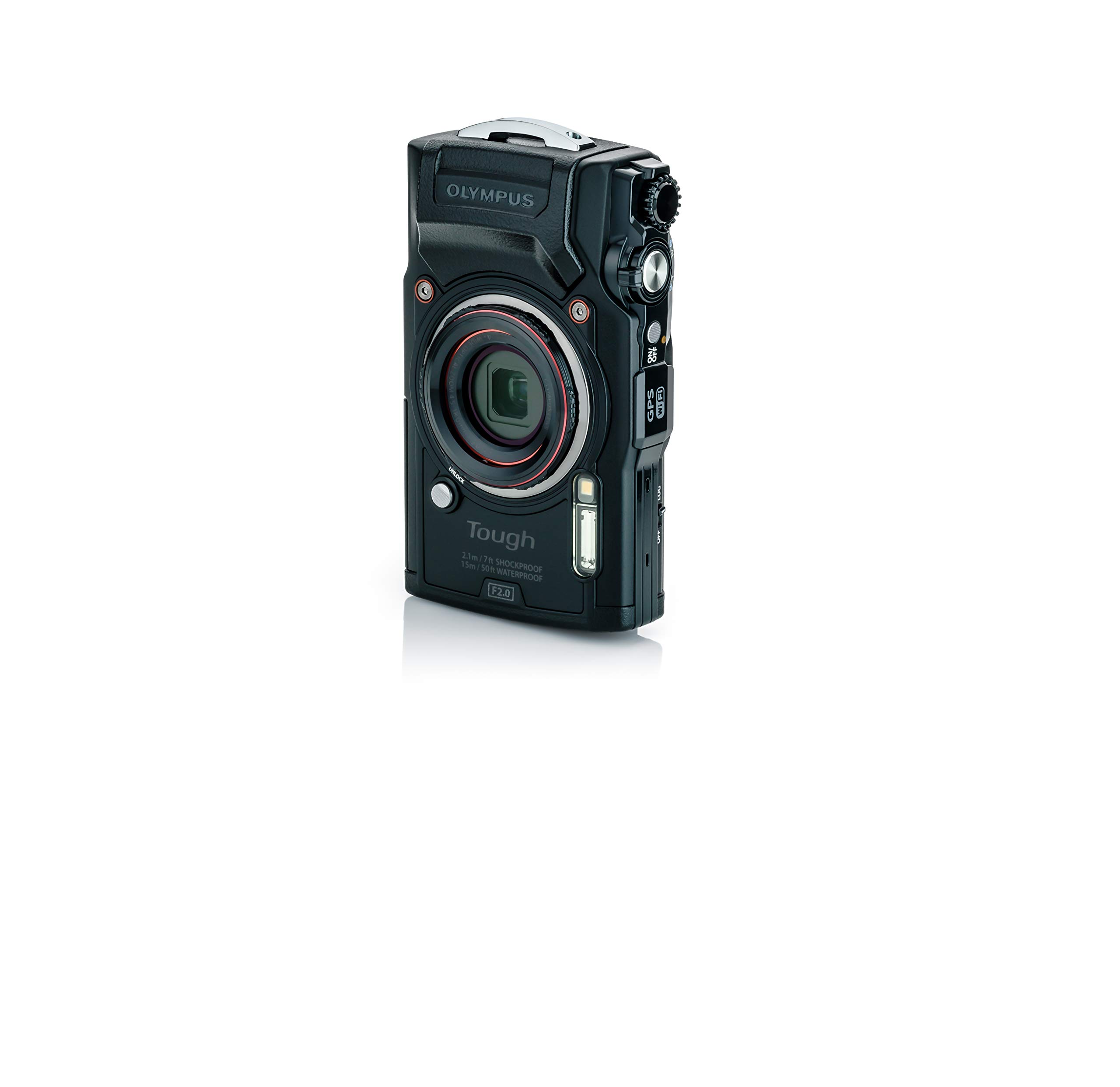 OM System Olympus TG-6 Black Underwater camera, Waterproof, Freeze proof, High Resolution Bright, 4K Video 44x Macro shooting