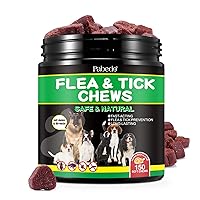 Flea and Tick Prevention Chewables for Dogs - Long-Lasting Dog Flea & Tick Control - Tasty Oral Flea Pills for Dogs Supplement - Suitable for All Breeds and Ages - 150 Tablets