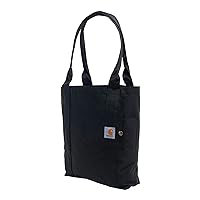 Carhartt Vertical, Durable Water-Resistant Bag, Open Tote (Black), One Size