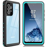 Oterkin for Samsung Galaxy A52 Case, A52 Waterproof Case Built-in Screen Protector Dustproof Shockproof IP68 Underwater Full Body Sealed Daily-Use Clear Case for Samsung A52 5G 6.5 inch