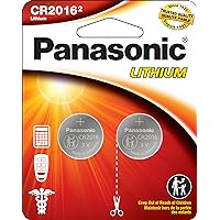 Panasonic CR2016 3.0 Volt Long Lasting Lithium Coin Cell Batteries in Child Resistant, Standards Based Packaging, 2-Battery Pack Panasonic CR2016 3.0 Volt Long Lasting Lithium Coin Cell Batteries in Child Resistant, Standards Based Packaging, 2-Battery Pack