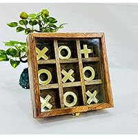Handcrafted Gifts XO Blocks Tic Tac Toe Game Wooden- Family Board Games- Great Gifts for All Occasions