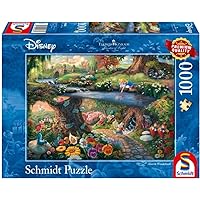 Schmidt | Thomas Kinkade: Disney Alice in Wonderland Puzzle - 1000pc | Puzzle | Ages 12+ | 1 Players