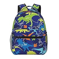 Cute Dinosaur Large Backpack For Men Women Personalized Laptop Tablet Travel Daypacks Shoulder Bag