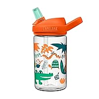 CamelBak Eddy+ 14oz Kids Water Bottle with Tritan Renew – Straw Top, Leak-Proof When Closed