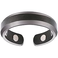 Elegant Titanium Magnetic Ring for Men and Women - Magnetic Titanium Ring (Gunmetal Gray | Size: 13)