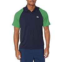 Lacoste Contemporary Collection's Men's Short Sleeve Regular Fit Polo with Colorblocking
