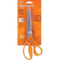 Fiskars 12-94458697WJ Pinking Shears, 8 Inch, Orange