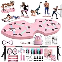 Upgraded Push Up Board: Multi-Functional Push Up Bar with Resistance Bands, Portable Home Gym, Strength Training Equipment, Push Up Handles for Perfect Pushups, Home Fitness for Men and Women