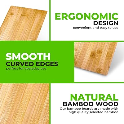 (Set of 12) 15X11 Round Edge Bulk Plain Bamboo Cutting Boards | for Customized, Personalized Engraving Purpose (Without Handle)