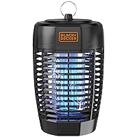 Black + Decker Bug Zapper- Mosquito Repellent Outdoor & Fly Traps for Indoors- Mosquito Zapper & Fly Killer- Gnat & Moth Traps for Home, Deck, Garden, Patio & More