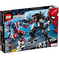 LEGO 76115 Super Heroes Spider Mech vs. Venom Fight Building Set, Marvel Toy Vehicles for Kids
