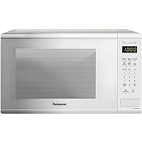 Panasonic NN-SU656W Countertop Microwave Oven with Genius Sensor, Quick 30sec, Popcorn Button, Child Safety Lock and 1100 Watts of Cooking Power-NN-SU, 1.3 cu. ft, White