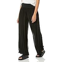 M Made in Italy Women's Silk Palazzo Pants