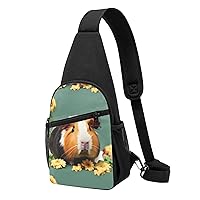 Golden Christmas Snowflake Crossbody Chest Bag, Casual Backpack, Small Satchel, Multi-Functional Travel Hiking Backpacks