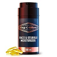 King C. Gillette Moisturizer for Face & Stubble with Vitamin B3 and B5 Complex, Face Moisturizer for Men, 100 mL King C. Gillette Moisturizer for Face & Stubble with Vitamin B3 and B5 Complex, Face Moisturizer for Men, 100 mL