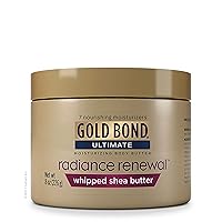 Gold Bond Ultimate Radiance Renewal Whipped Shea Butter, Moisturizing Body Butter, 8 oz