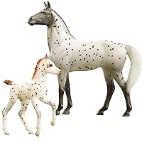 Breyer Freedom Series (Classics) Spotted Wonders | Horse and Foal Toy Set | 1:12 Scale | Model #62207