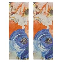 2 Pack Cooling Towel Microfiber Sweat Soft Sport Towels Suit for Workout Gym Fitness Bowling Swimming Yoga Golf Fabric Textile Blooming Peony Floral Colorful