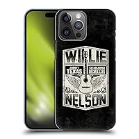 Head Case Designs Officially Licensed Willie Nelson Flying Guitar Grunge Hard Back Case Compatible with Apple iPhone 14 Pro Max