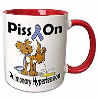 3dRose Piss On Pulmonary Hypertension Awareness Ribbon Cause Design - Mugs (mug_115917_5)