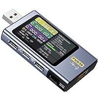 USB Tester FNIRSI-FNB58 Digital Voltmeter Ammeter USB Tester Type-C Fast Charge Detection Trigger Capacity Measurement Ripple Measurement(FNB58 wo Bluetooth)