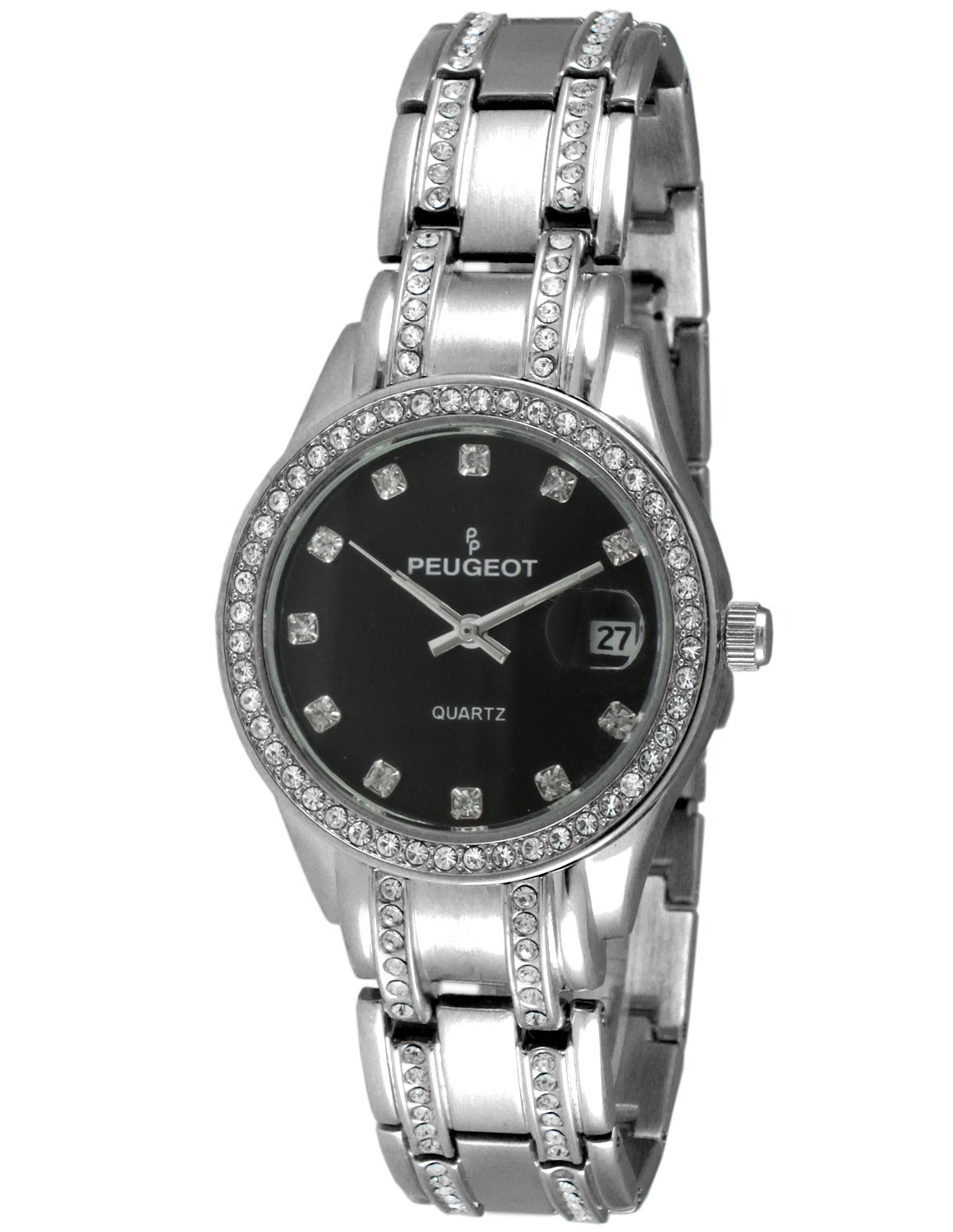 Peugeot Women's 'Crystal' Quartz Metal and Stainless Steel Dress Watch