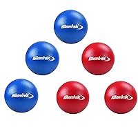 6 Pack 6 Inch Dodgeball Bundle - 3 Red and 3 Blue Foam Coated Dodgeballs for Indoor and Outdoor Fun!