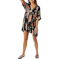 O'NEILL Women's Rosemary Mini Dress - Comfortable and Casual Short Sleeve Dresses for Women with V-Neckline