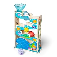 Rollables Wooden Ocean Slide Infant and Toddler Toy (5 Pieces) - FSC Certified