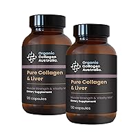 Strength & Vitality Pure Collagen & Liver Capsules, 120 Count (Pack of 2)