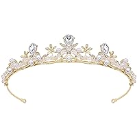 Crystal Tiaras and Crowns Headband For Women Birthday Pageant Wedding Prom Princess Crown Bridal Tiara With Clear Beads,Wedding Tiara for Bride