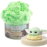 The Mandalorian Grogu Slime, 8oz Star Wars Slime, Pre-Made Slime, Party Favors for Kids, Perfect for Goodie Bags, Desk Toys, Star Wars Merch, Star Wars Toys, Great Gifts for Adults & Kids