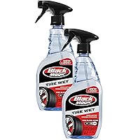 120217 Tire Wet, 23oz (Pack of 2) -Specially Formulated Tire Shine to Keep Them Looking Wet, Black, and Glossy with One Quick Spray