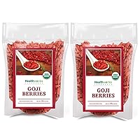 Healthworks Raw Goji Berries (48 Ounces / 3 Pound) | Certified Organic & Sun-Dried | Keto, Vegan & Non-GMO | Baking, Teas & Smoothies | Antioxidant Superfood