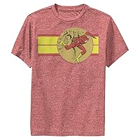DC Comics Flash Stripes Boys Short Sleeve Tee Shirt