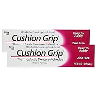 Thermoplastic Denture Adhesive, 1 oz (Pack of 2) - Refit and Tighten Loose and Uncomfortable Denture [Not A Glue Adhesive, Acts Like A Soft Reline for Denture]