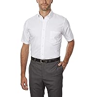 Van Heusen Mens Dress Shirts Short Sleeve Oxford Solid
