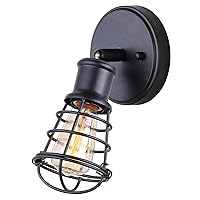 CANARM LTD ICW611A01GPH Otto 1 Light Ceiling/Wall Graphite with Metal Cage Shade