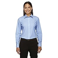 Ladies' Crown Woven Collection™ Banker Stripe M FRENCH BLUE
