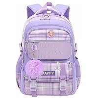Kids Backpacks for Girls Elementary Primary Backpack for School Bookbags for Teens Cute Durable Travel Gifts Morrales Mochilas para Niñas de 5 6 7 8 Nños (purple)
