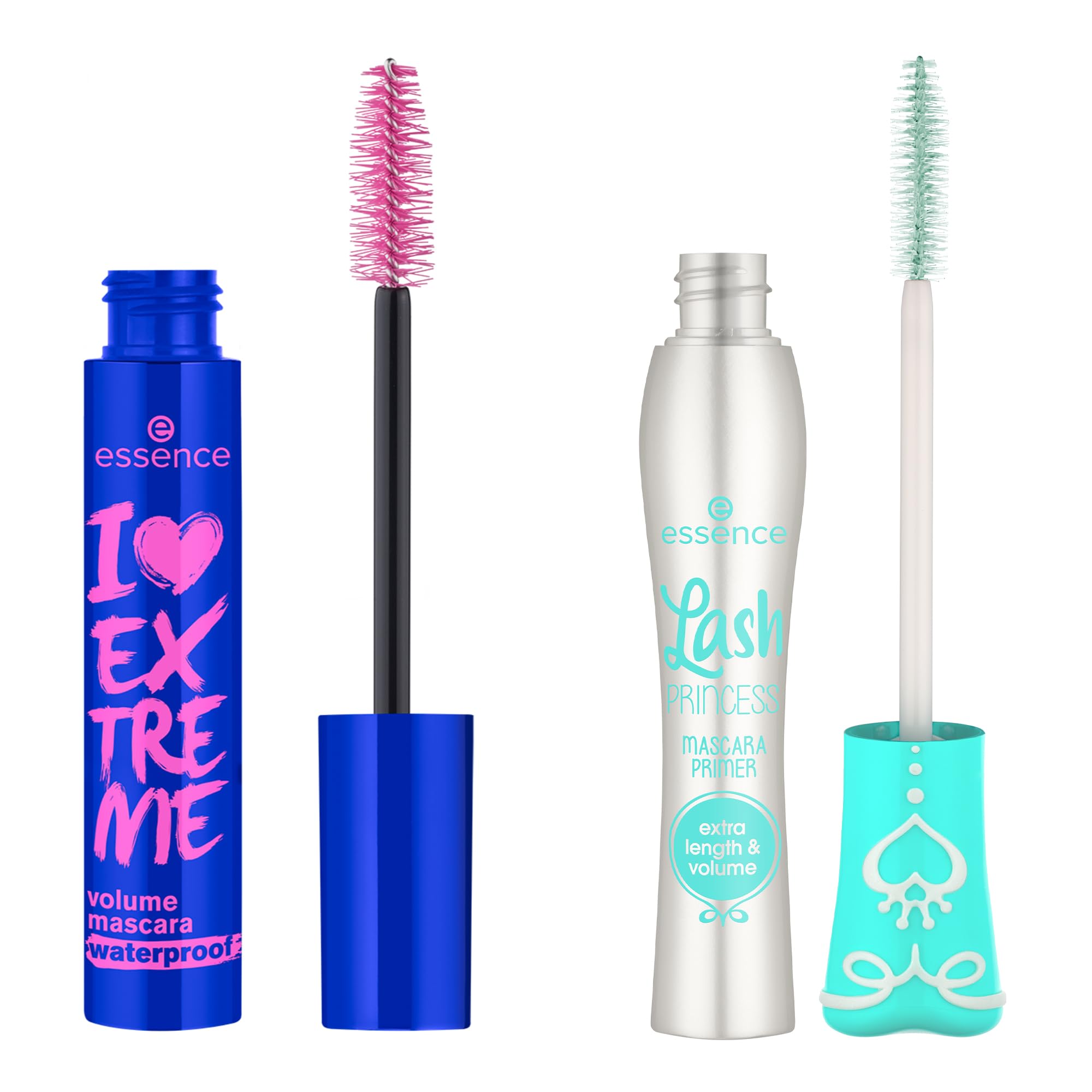 essence I Love Extreme Volume Mascara Waterproof & Lash Princess Mascara Primer Bundle