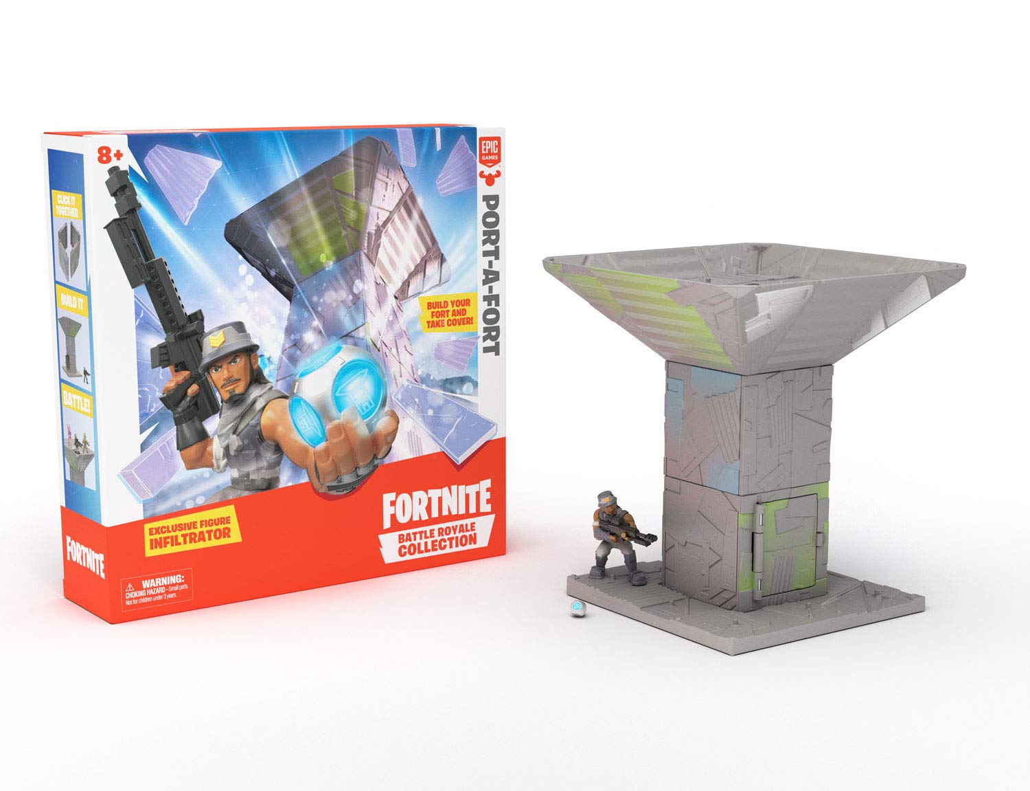 Fortnite Battle Royale Collection: Port-A-Fort Playset & Infiltrator Figure