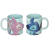 Disney Stitch SAN3390 Mug, Pair, 10.1 fl oz (300 ml)