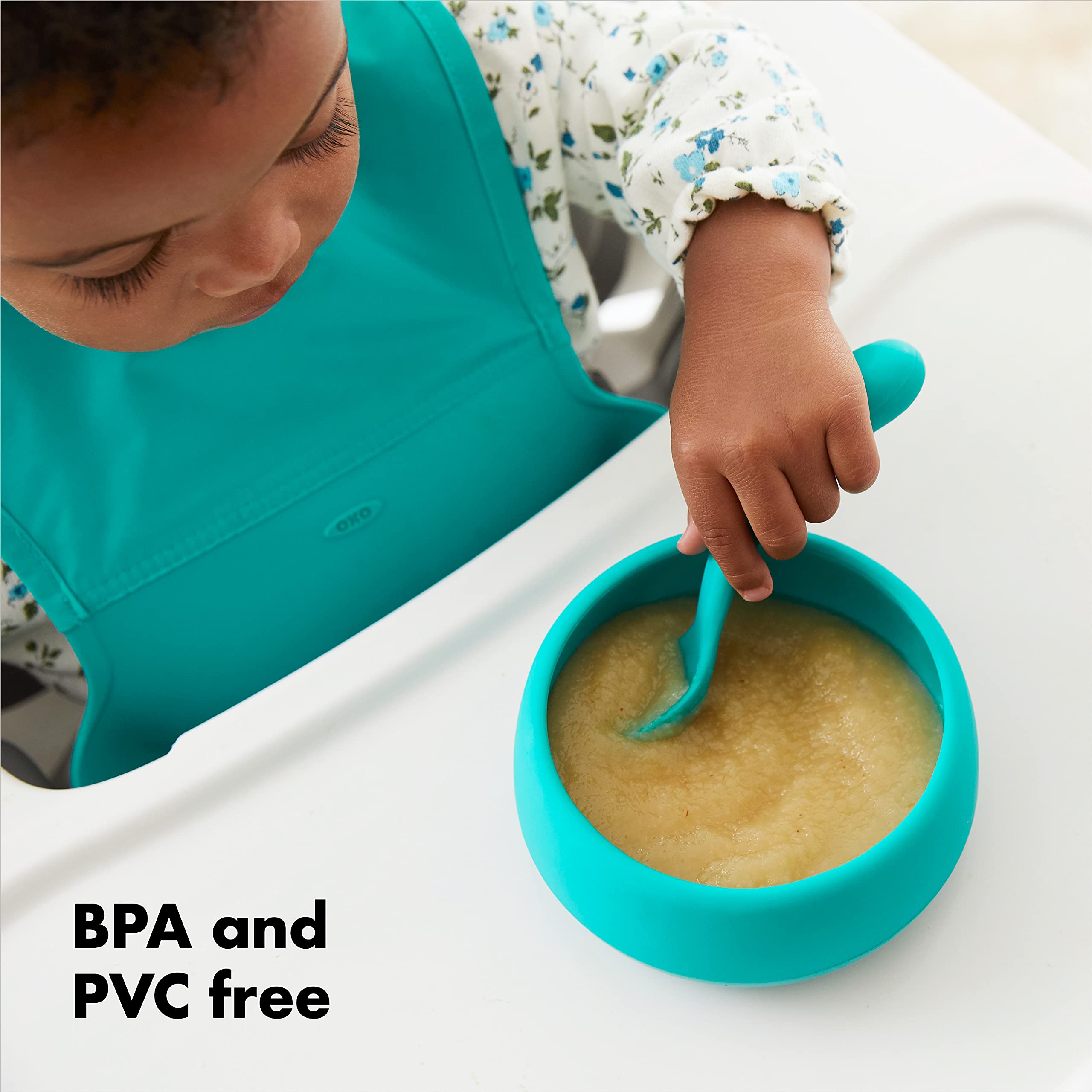 OXO TOT Silicone Feeding Gift Set - BPA and PVC Free