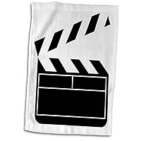 3dRose Florene Décor II - Movie Clapboard - Towels (twl-43830-1)