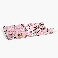 Camo Baby Changing Pad Cover, Pink, Crib