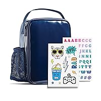 Fit+Fresh DIY Sticker Insulated Lunch Box, Trendy Lunch Box - Lunch Bag, Lunch Box for Girls, Lunch Box for Boys, Lunchboxes