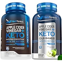 Apple Cider Vinegar Capsules Plus Keto BHB Capsules for Women & Men - Keto Apple Cider Vinegar Gummies - Digestion & Detox Support - Sugar Free Keto BHB Advanced Formula for Metabolism Boost