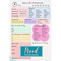 Mood Tracker Journal: Daily Tracking for Mental Health and Wellness Diary with Prompts